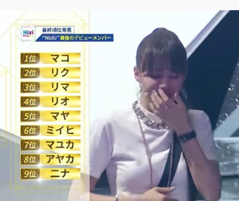 NiziU(ニジュー)ニナのオーディション順位が9位だった理由は？評価された曲は何？