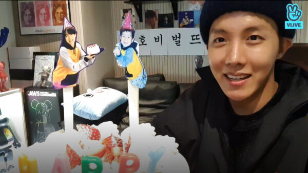 BTS J-HOPE(ホソク)誕生日にVライブ!ケーキ落とす?