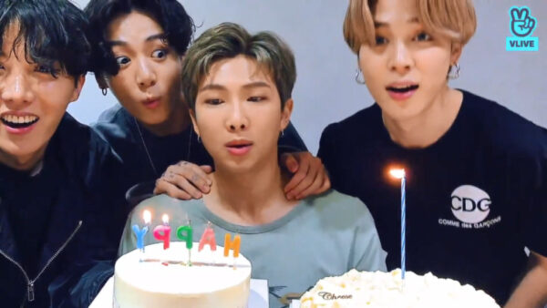 BTS RM(ナムジュン)誕生日にVライブ！ケーキも話題！