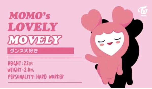 TWICE(トゥワイス)モモのイメージカラーはピンク！キャラクターの名前は？